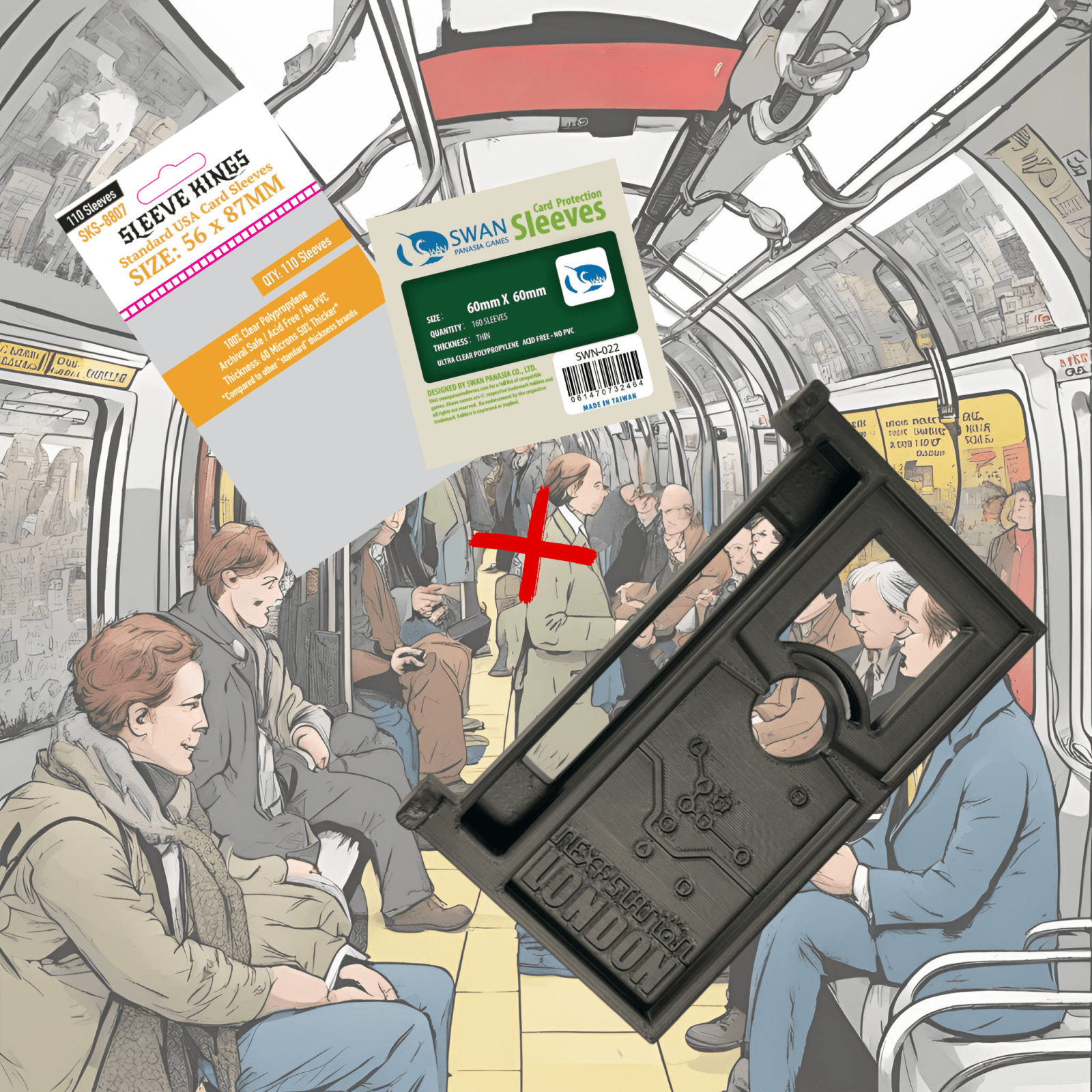 Bundle Insert + Card Sleeves for Next Station London  ReDesign