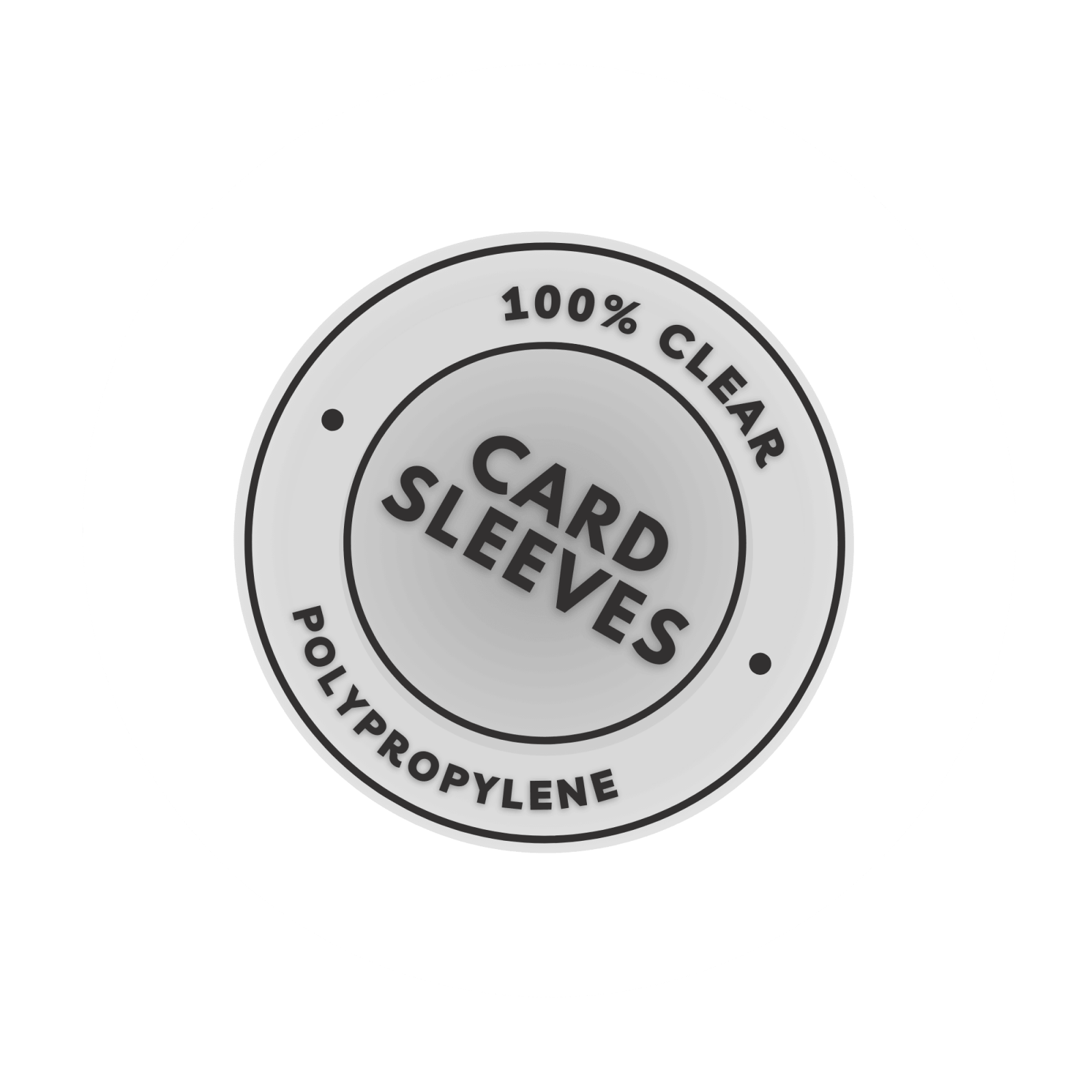 Label für transparente Kartenhüllen