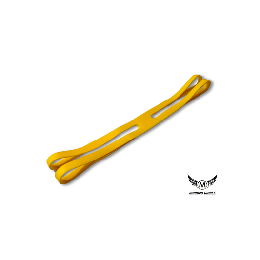 ReDesign Silicagel-Band in gelb in der Größe "Large" für große Brettspiele von Mayday Games. Ideal für den Transport und Lagerung im Regal geeignet. Schütz zusätzlich den Spielkarton vor Beschädigung. Langlebieg und Robust. 