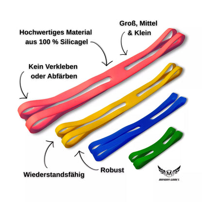 Bundle Mayday Silicagel - Bänder 4er - Set für Brettspiele - ReDesign