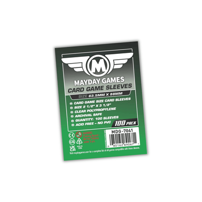 mayday green card sleeves Mayday Games Card Sleeves MDG-7041 63.5x88mm – ReDesign