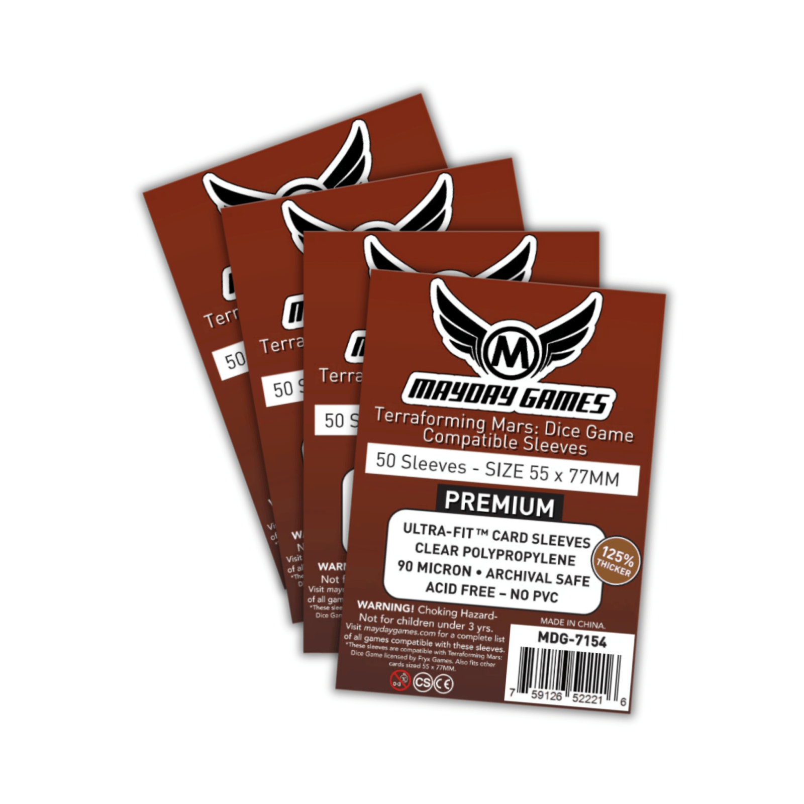 Mayday Games Kartenhüllen - Set für Terraforming Mars: Das Würfelspiel (Premium) - ReDesign