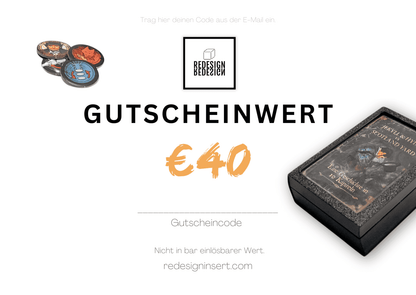 Online - Geschenkgutschein von ReDesign - ReDesign