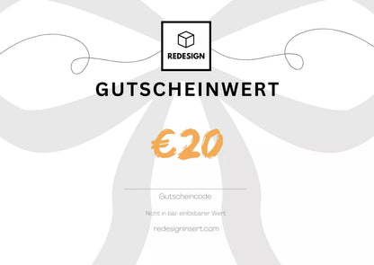 Online - Geschenkgutschein von ReDesign - ReDesign
