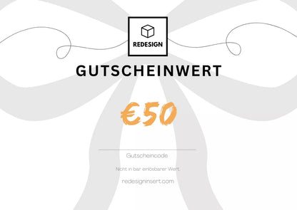 Online - Geschenkgutschein von ReDesign - ReDesign