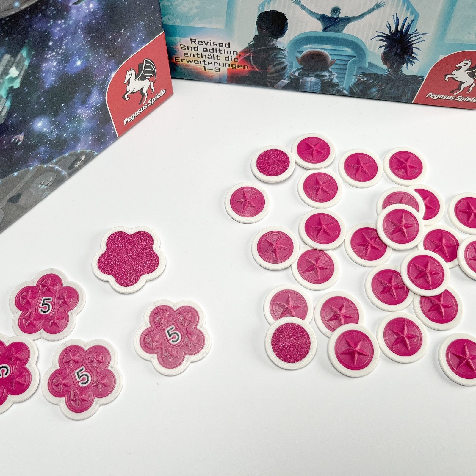 ReDesign 3D - Token für Race for the Galaxy - Prestige (Erweiterung) - ReDesign