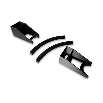 REDESIGN EDITION Kartenhalter-Set mit hohem und niedrigem Kartenhalter sowie 2 Kartenbögen, aus hochwertigem ABS, 3D-gedruckt, für gesleevte und ungesleevte Karten, rutschhemende Unterseite, modular erweiterbar.