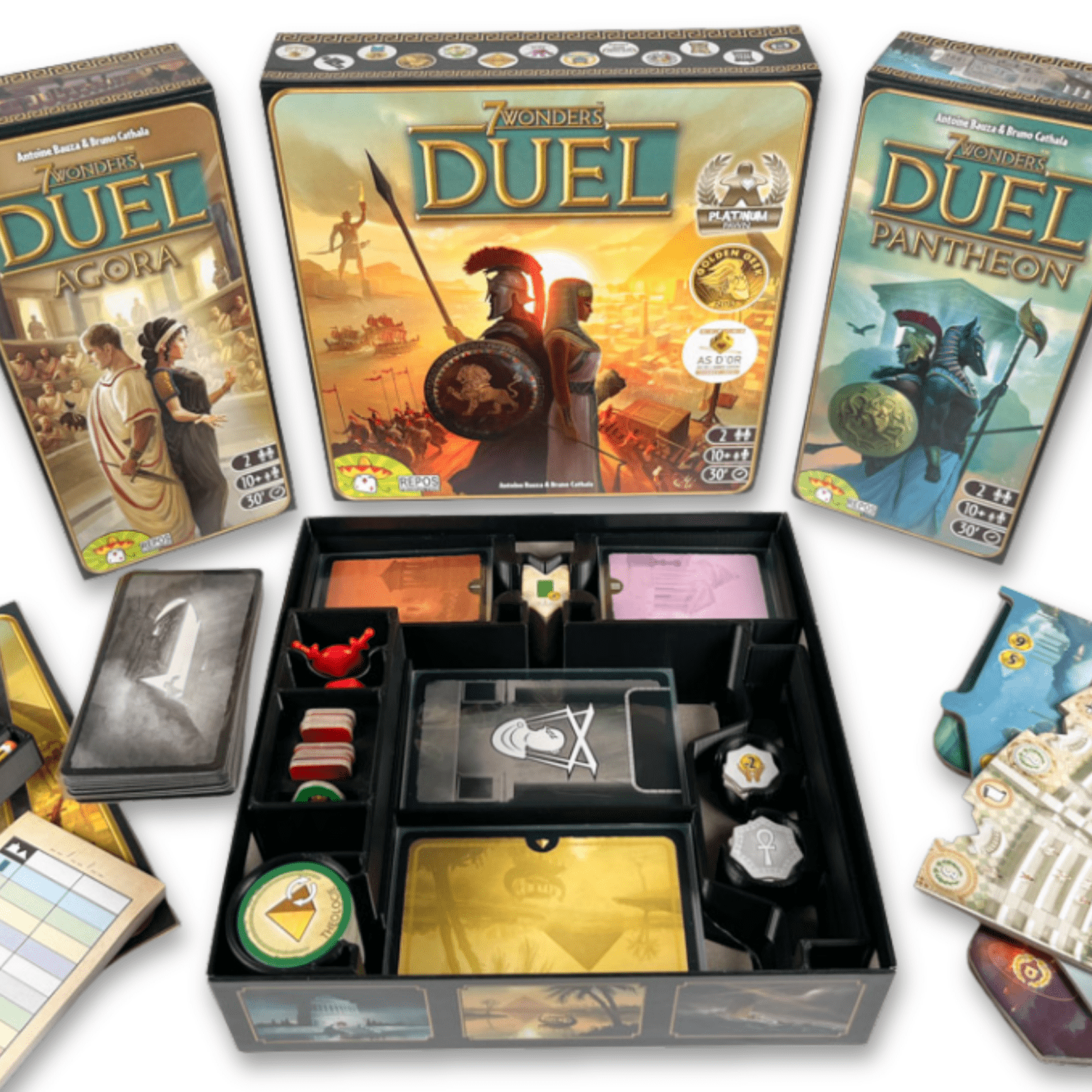 ReDesign Insert for 7 Wonders Duel with Pantheon & Agora