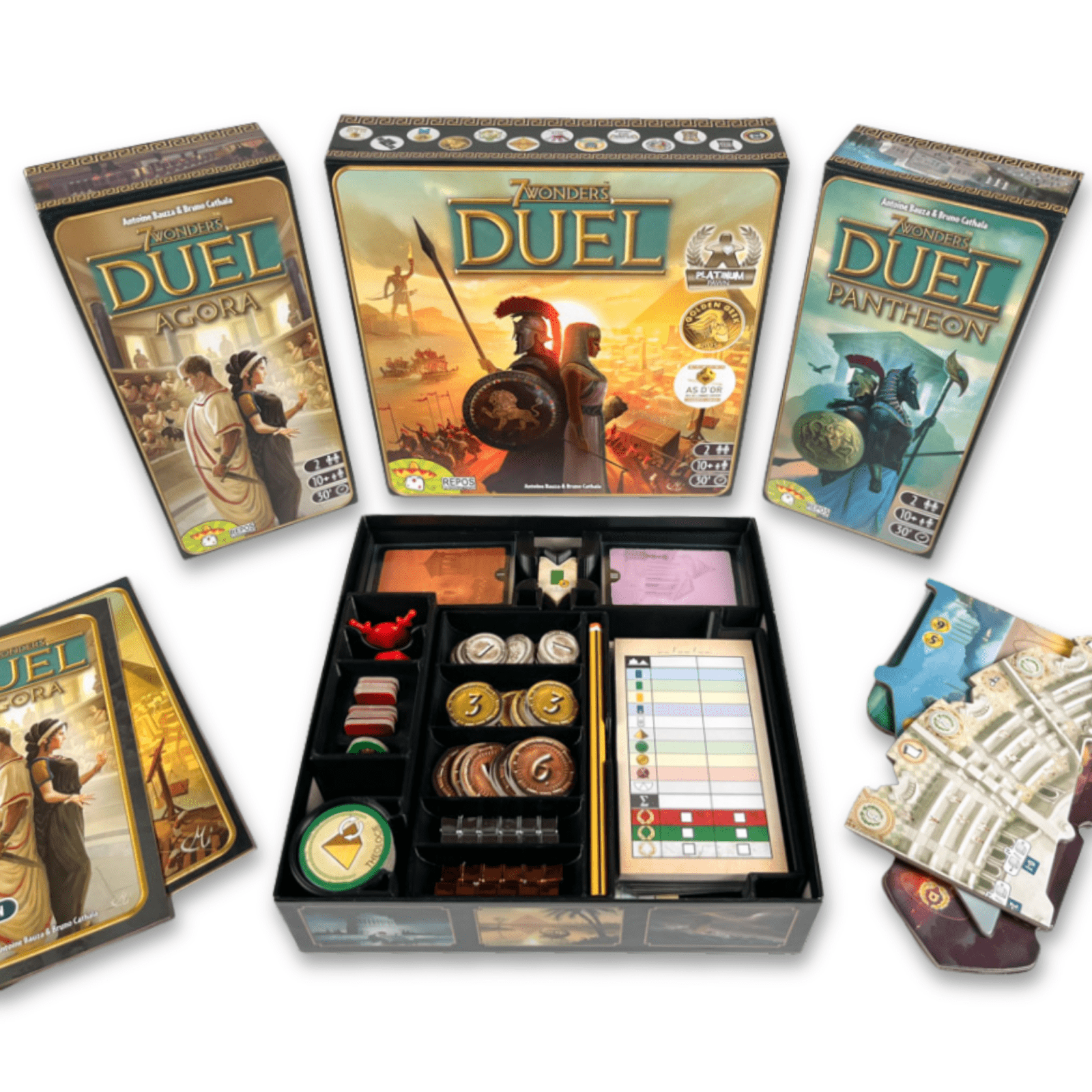 ReDesign Insert für 7 Wonders Duel mit Pantheon & Agora - ReDesign
