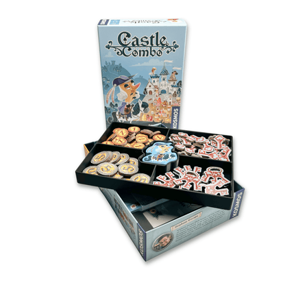 ReDesign Insert für Castle Combo – Kartenfach, Bewertungsblock & große Schale aus schwarzem ABS 3D-Druck