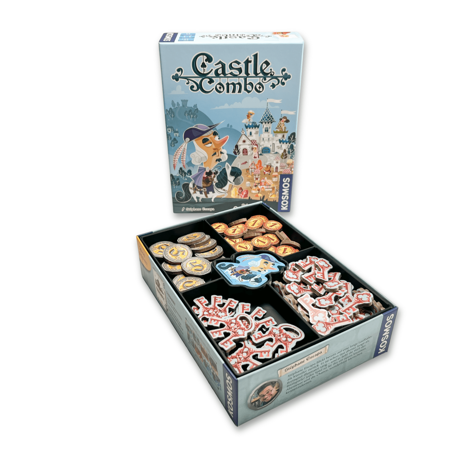 ReDesign Insert für Castle Combo – Kartenfach, Bewertungsblock & große Schale aus schwarzem ABS 3D-Druck