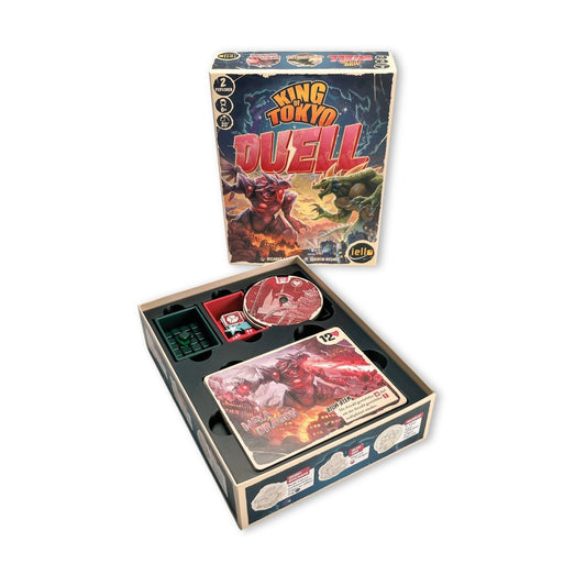ReDesign Insert für King of Tokyo Duell das Brettspiel mit einem passgenauem farbigem 3D Druck aus ABS.
