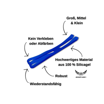 Silicagel - Band in Blau – Sicherer Transport für Brettspiele - ReDesign
