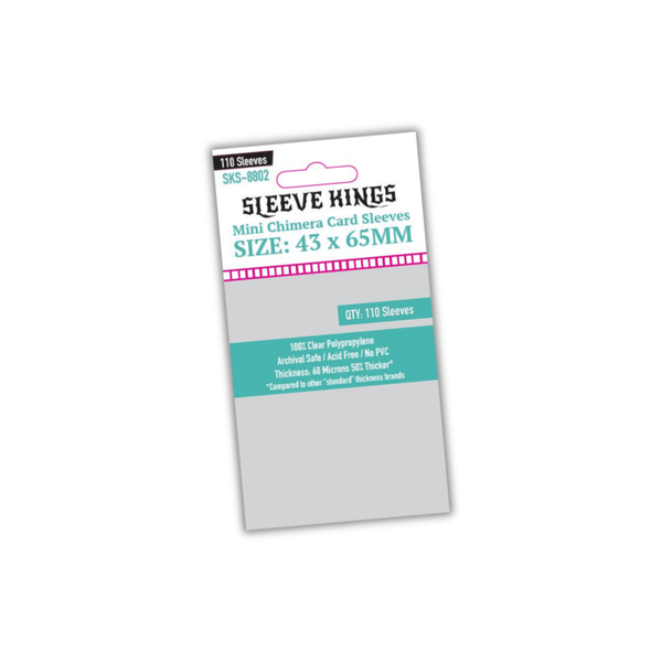 Pochettes pour cartes Sleeve Kings SKS-8802 43x65mm