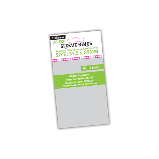 Discover Sleeve Kings Standard Card Sleeves: High-quality sleeves for your board and card games. They offer optimal protection, keep things organized, and are ready to use right away ideal for collectors Discover Sleeve Kings Standard Card Sleeves: High-quality sleeves for your board and card games. They offer optimal protection, keep things organized, and are ready to use right away ideal for collectors