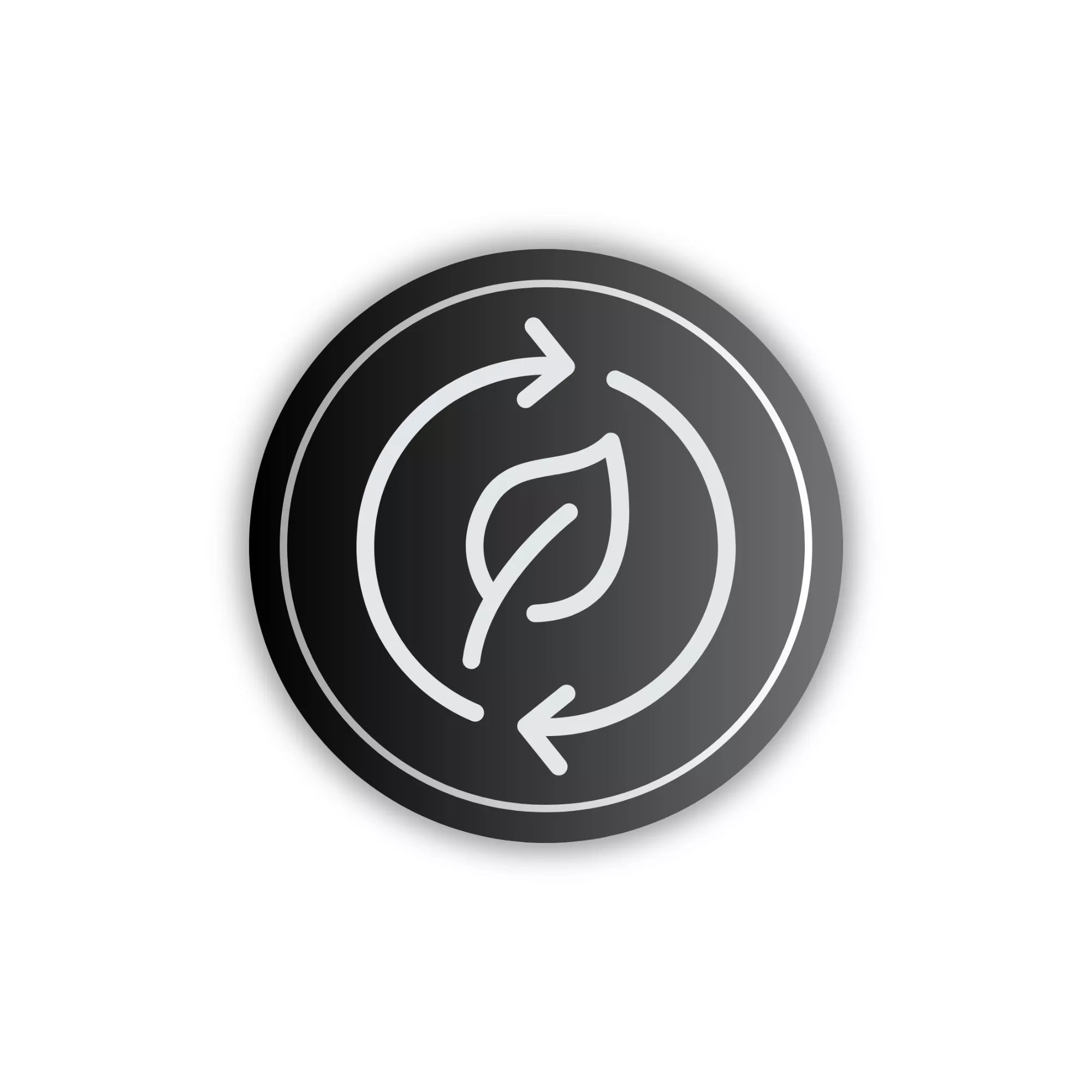 Umweltlogo mit Schatten