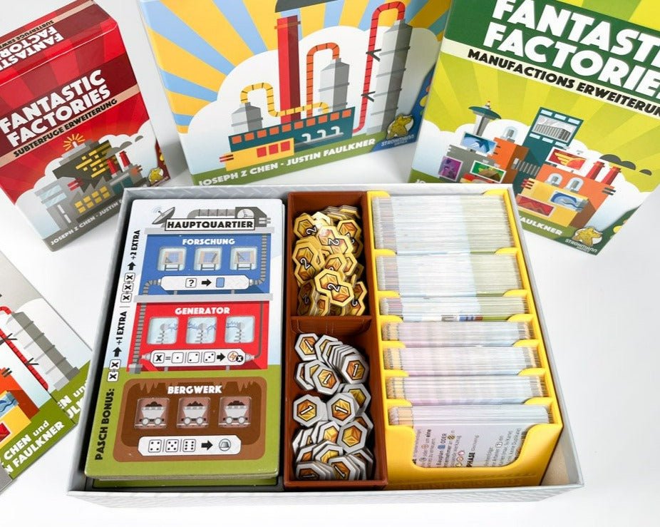 ReDesign Insert für Fantastic Factories mit Manufactions & Subterfuge - ReDesign
