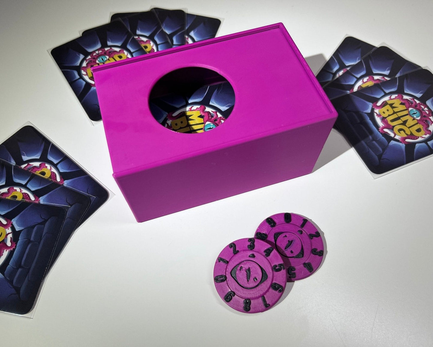 ReDesign Mindbug Upgrade - Set - Box(Long) + Lebenspunktezähler für "First Contact" + Upgrade "New Creations" - ReDesign